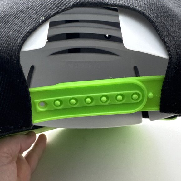 Mountain Dew Snapback Hat Cap Flat Bill Puff Embroidered Logo Multicolor - Picture 3 of 4